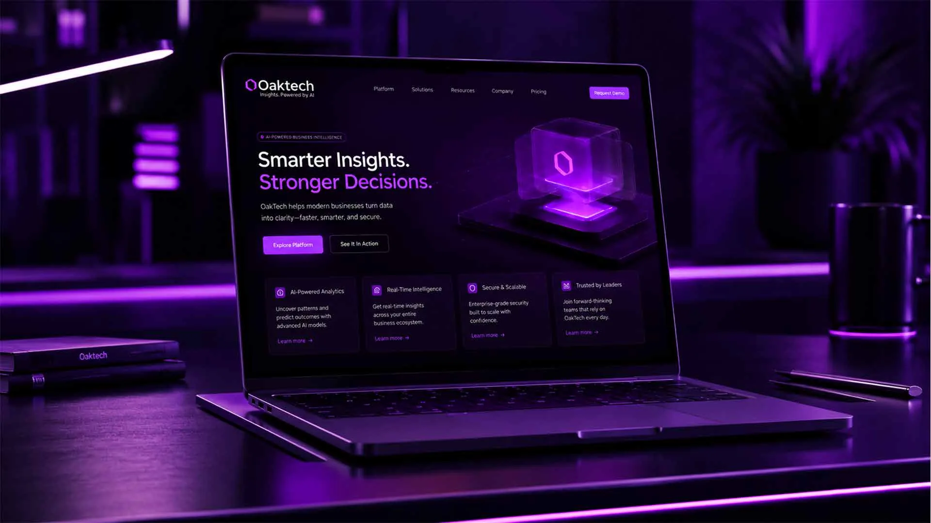 Oak Tech dashboard on Odoo